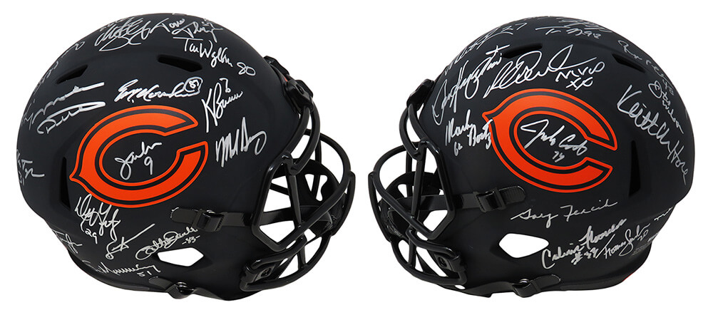 Bears Super Bowl XX Champions Full-Size Eclipse Alternate Speed Helmet Signed By (28) With Mike Ditka, Jim McMahon, Mike Singletary, Dan Hampton (Schwartz Sports COA) at PristineAuction.com Bears Super Bowl XX Champions Full-Size Eclipse Alternate Speed Helmet Signed By (28) With Mike Ditka, Jim McMahon, Mike Singletary, Dan Hampton (Schwartz Sports COA) at PristineAuction.com