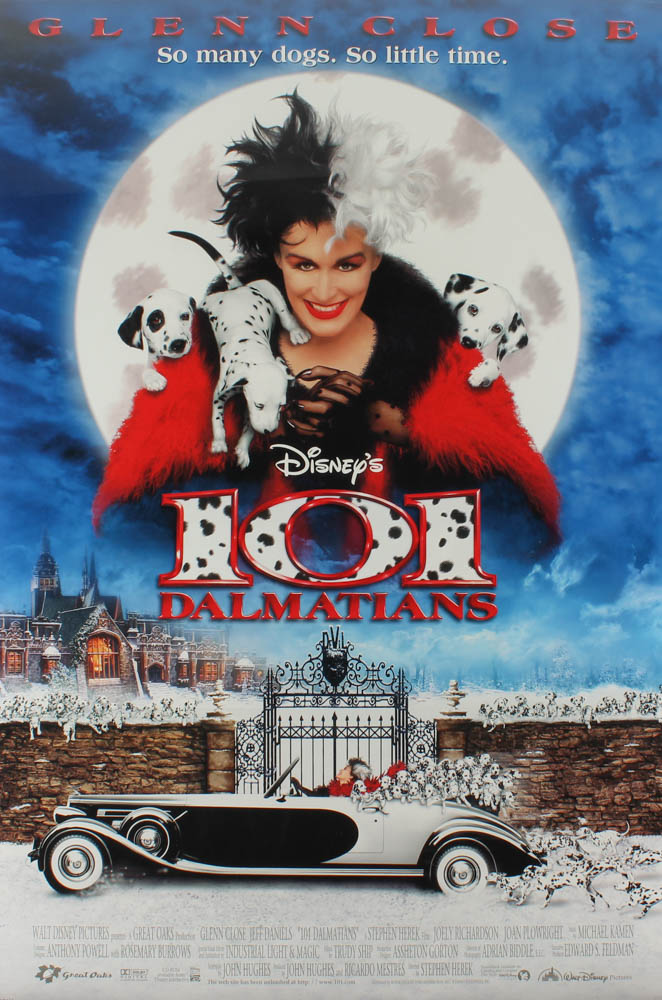 "101 Dalmatians" 27x40 Movie Poster at PristineAuction.com "101 Dalmatians" 27x40 Movie Poster at PristineAuction.com