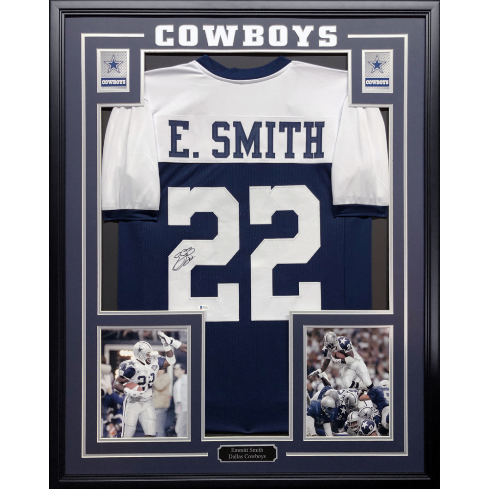 emmitt smith framed jersey