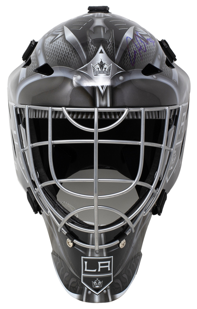 Jonathan Quick Signed Kings Full-Size Hockey Goalie Mask (Fanatics Hologram) at PristineAuction.com Jonathan Quick Signed Kings Full-Size Hockey Goalie Mask (Fanatics Hologram) at PristineAuction.com
