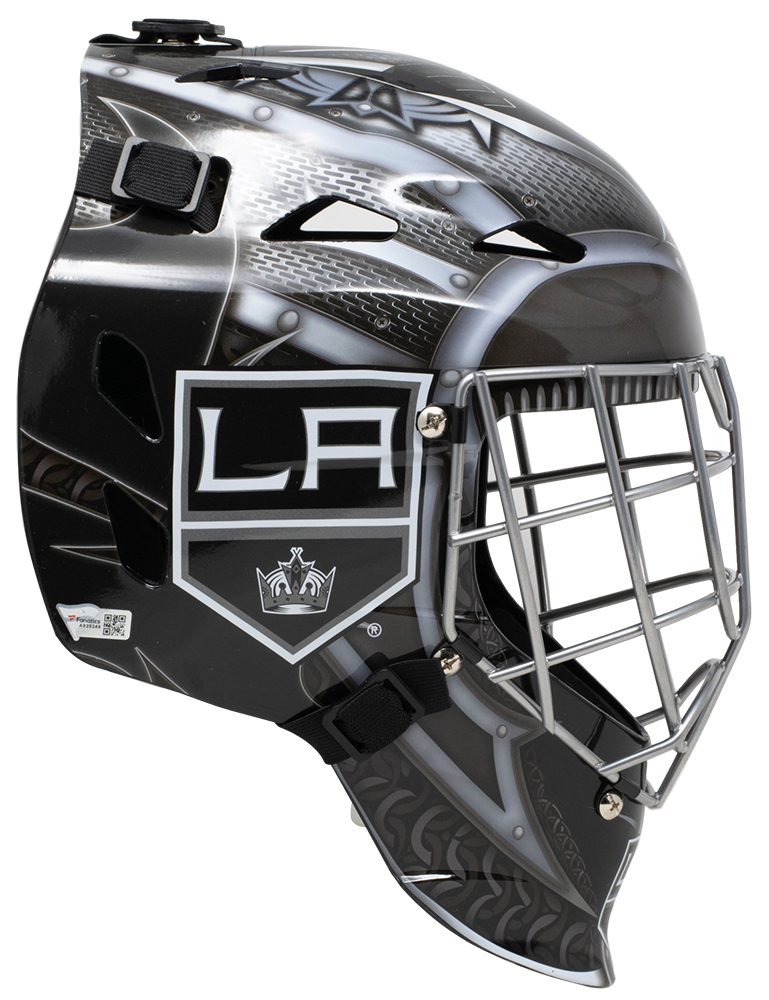 Jonathan Quick Signed Kings Full-Size Hockey Goalie Mask (Fanatics Hologram) at PristineAuction.com Jonathan Quick Signed Kings Full-Size Hockey Goalie Mask (Fanatics Hologram) at PristineAuction.com