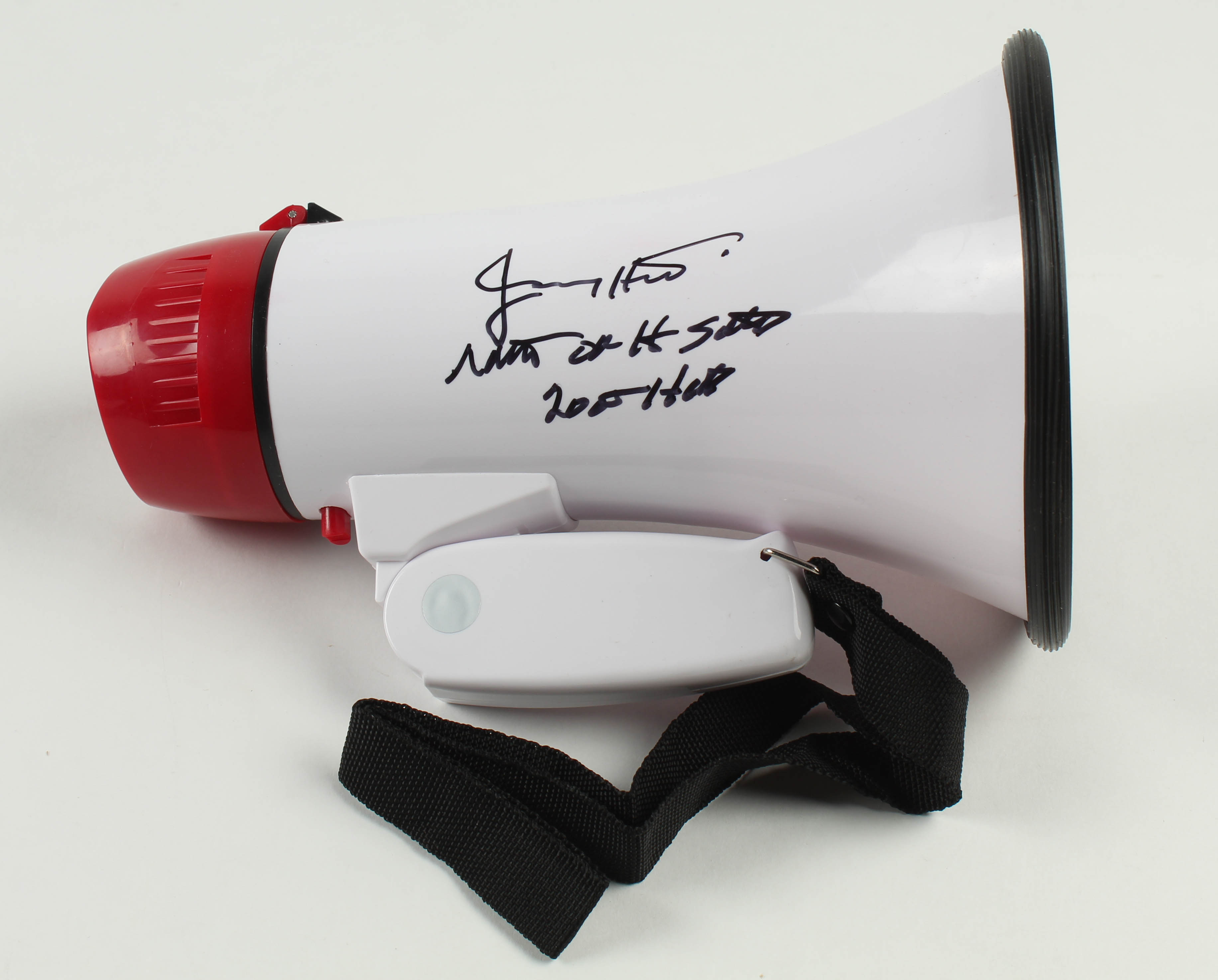 Jimmy Hart Signed Megaphone Inscribed "Mouth of the South" & "2005 HOF" (PSA Hologram) at PristineAuction.com Jimmy Hart Signed Megaphone Inscribed "Mouth of the South" & "2005 HOF" (PSA Hologram) at PristineAuction.com