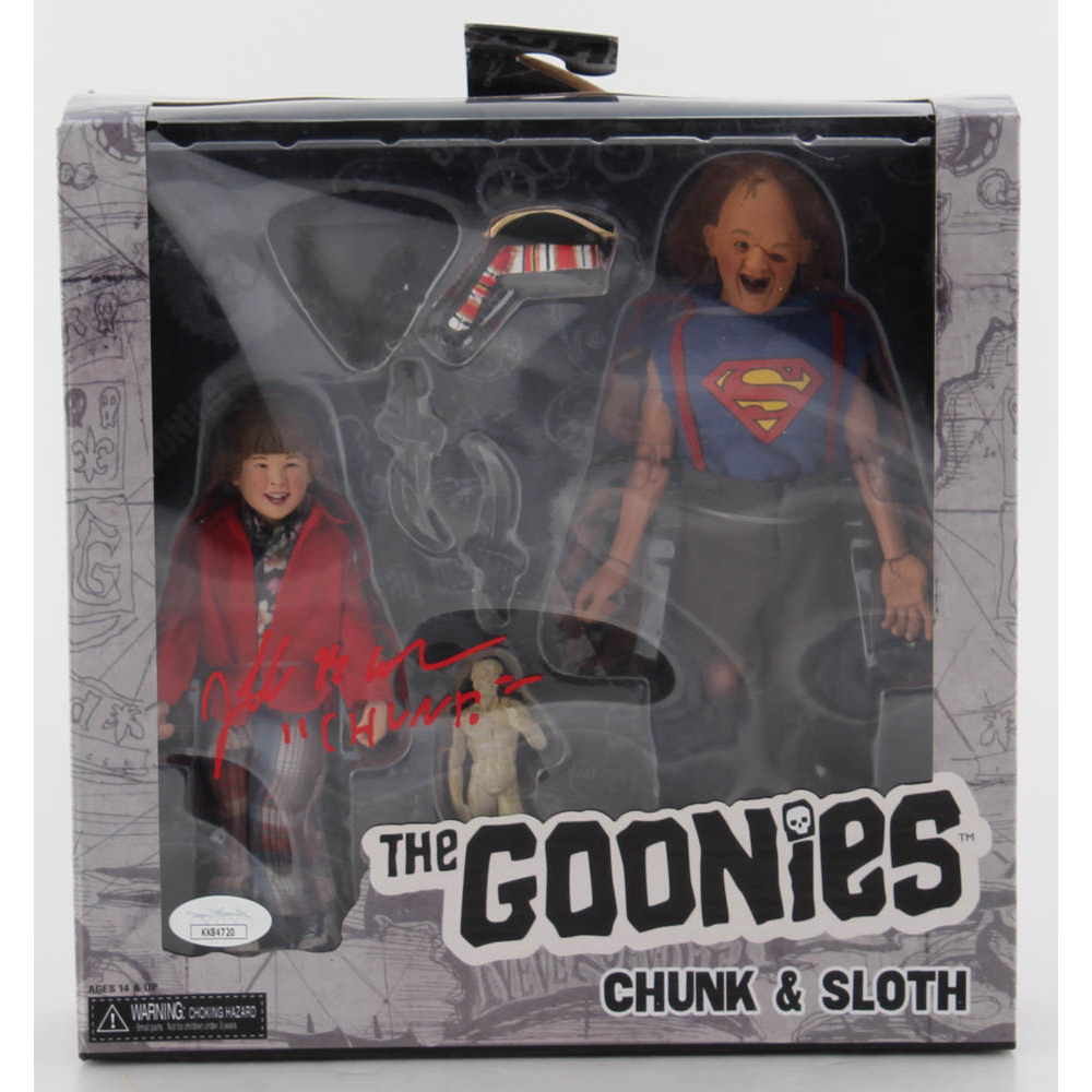 Jeff Cohen Signed "The Goonies" Action Figure Inscribed "Chunk" (JSA