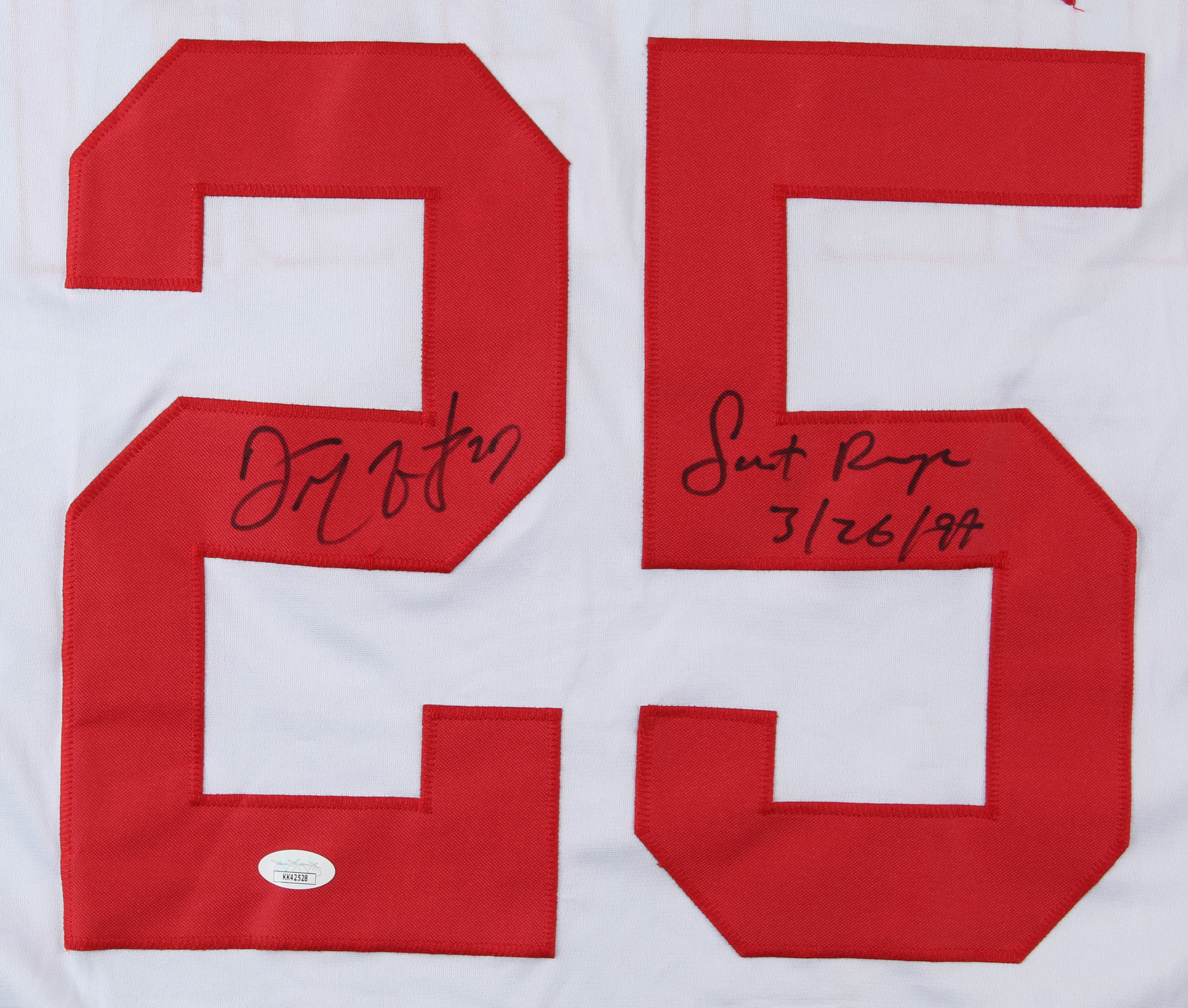 Darren McCarty Signed Jersey Inscribed "Sweet Revenge" & "3/26/97" (JSA COA) at PristineAuction.com Darren McCarty Signed Jersey Inscribed "Sweet Revenge" & "3/26/97" (JSA COA) at PristineAuction.com