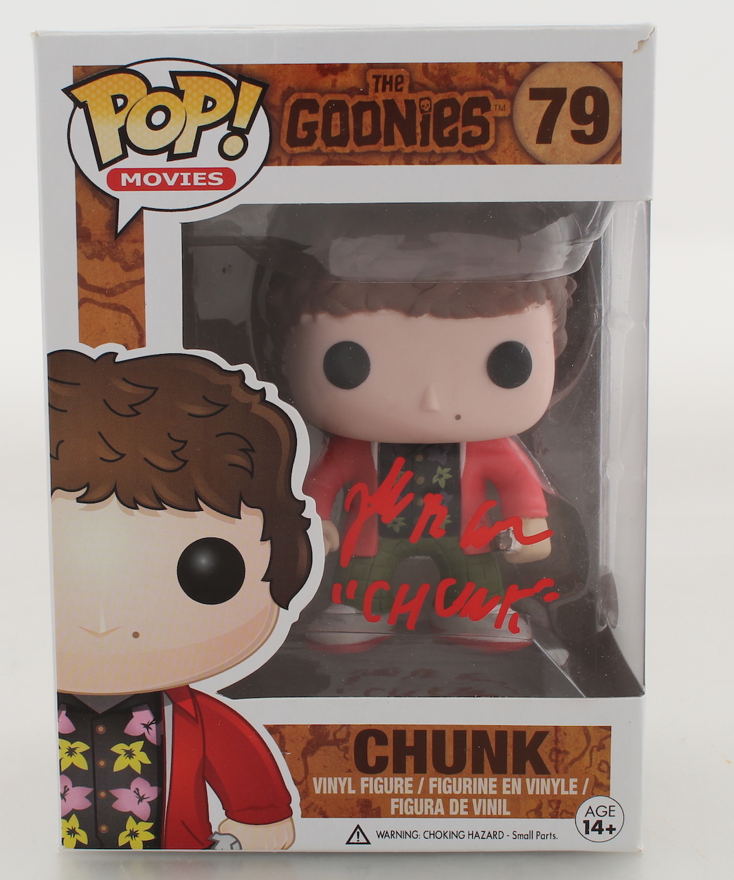 Jeff Cohen Signed "The Goonies" #79 Funko Pop! Vinyl Figure Inscribed "Chunk" (JSA COA) at PristineAuction.com Jeff Cohen Signed "The Goonies" #79 Funko Pop! Vinyl Figure Inscribed "Chunk" (JSA COA) at PristineAuction.com