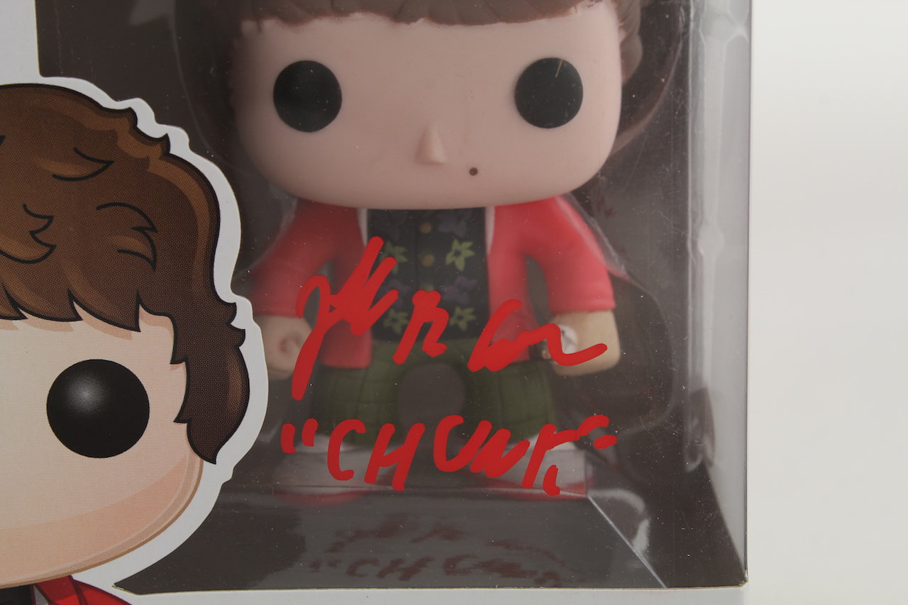 Jeff Cohen Signed "The Goonies" #79 Funko Pop! Vinyl Figure Inscribed "Chunk" (JSA COA) at PristineAuction.com Jeff Cohen Signed "The Goonies" #79 Funko Pop! Vinyl Figure Inscribed "Chunk" (JSA COA) at PristineAuction.com