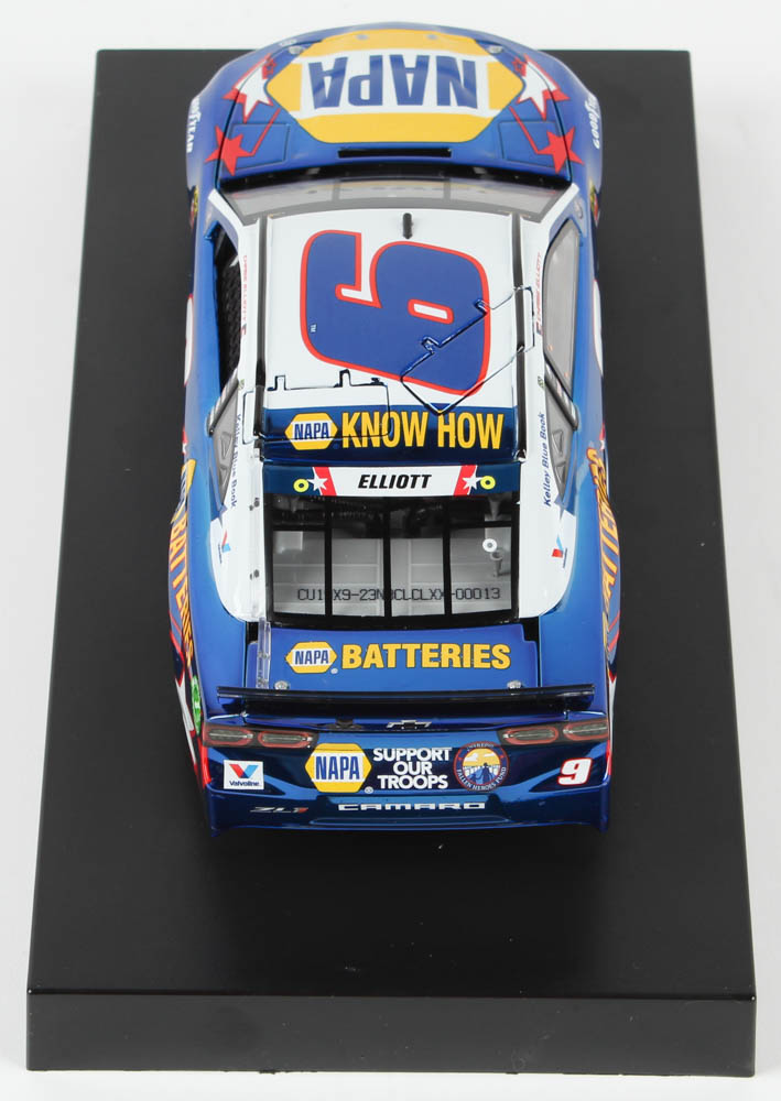 Chase Elliott 2019 NASCAR #9 NAPA Batteries Patriotic - Color Chrome - 1:24 Premium Action Diecast Car at PristineAuction.com Chase Elliott 2019 NASCAR #9 NAPA Batteries Patriotic - Color Chrome - 1:24 Premium Action Diecast Car at PristineAuction.com