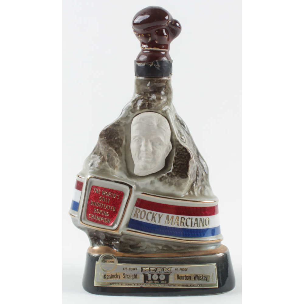 Rocky Marciano Vintage Undefeated Decanter Pristine Auction