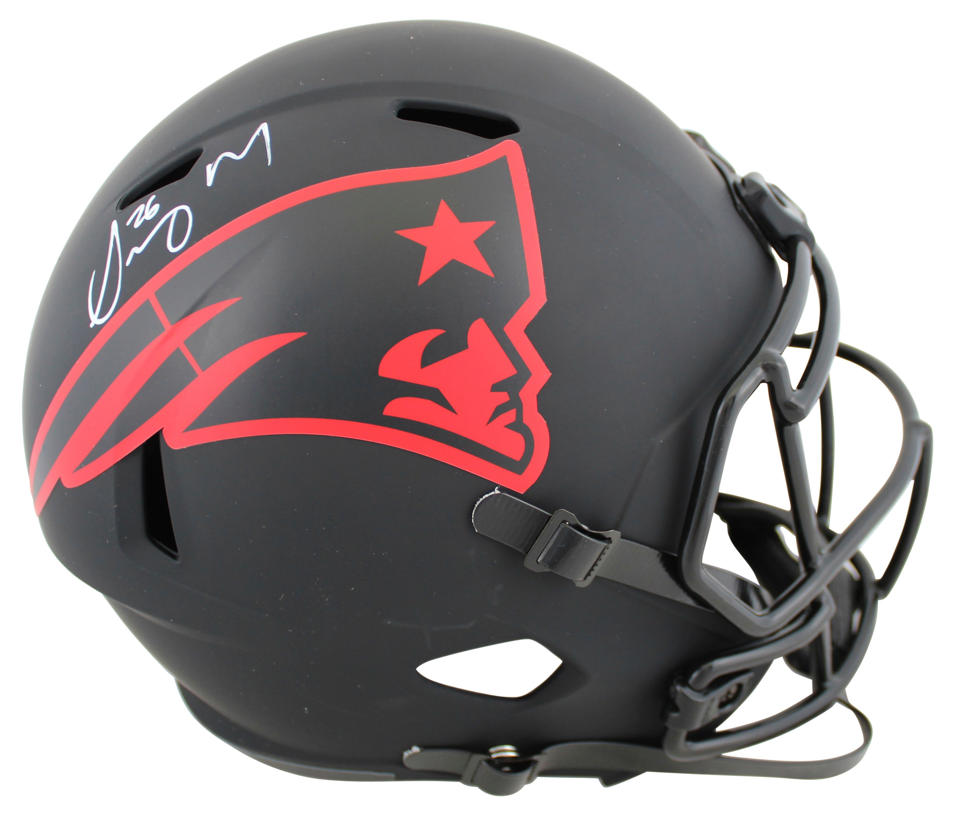 Sony Michel Signed Patriots Full-Size Eclipse Alternate Speed Helmet (Beckett) at PristineAuction.com Sony Michel Signed Patriots Full-Size Eclipse Alternate Speed Helmet (Beckett) at PristineAuction.com