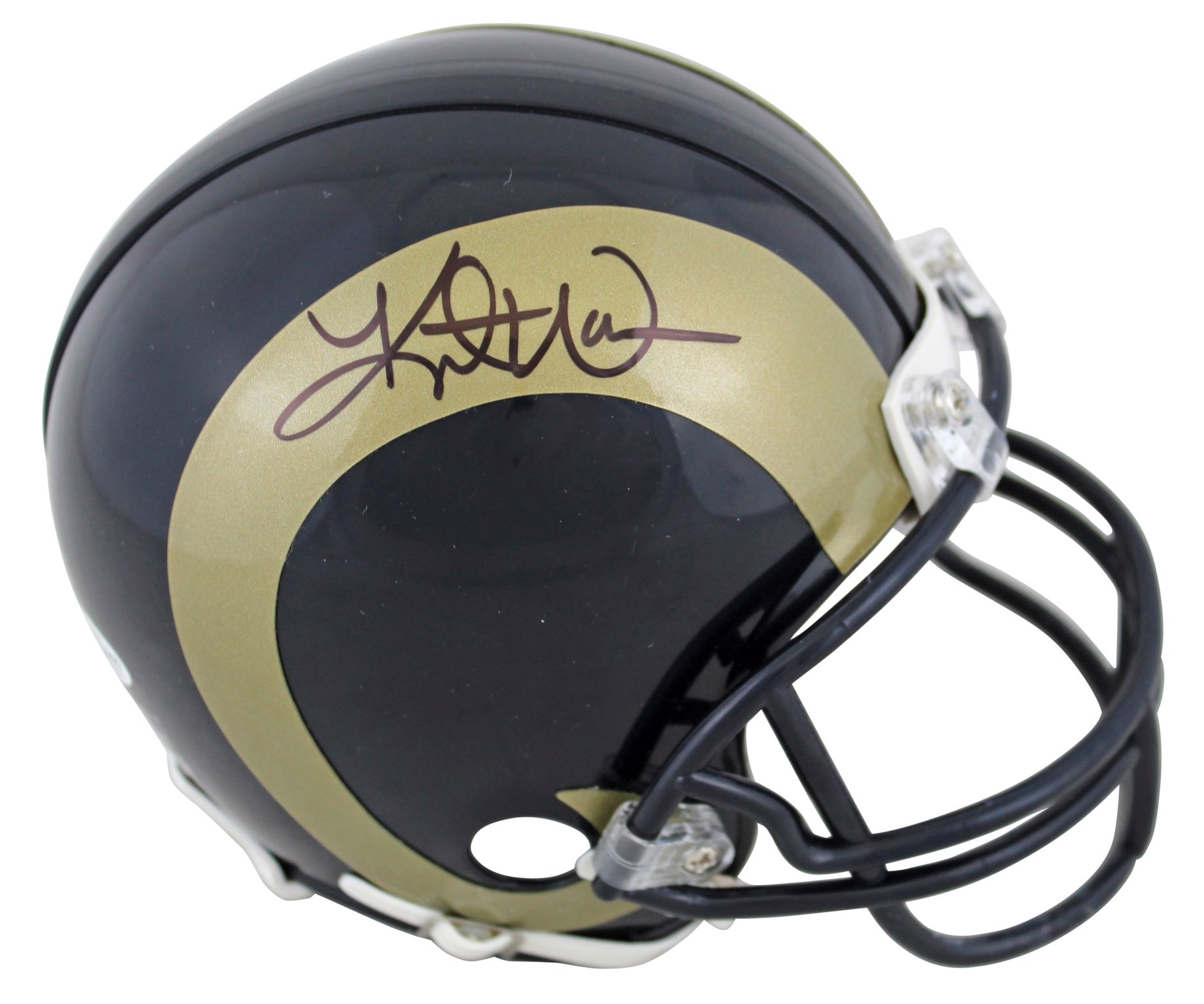 Kurt Warner Signed Rams Mini Helmet (Beckett) at PristineAuction.com Kurt Warner Signed Rams Mini Helmet (Beckett) at PristineAuction.com