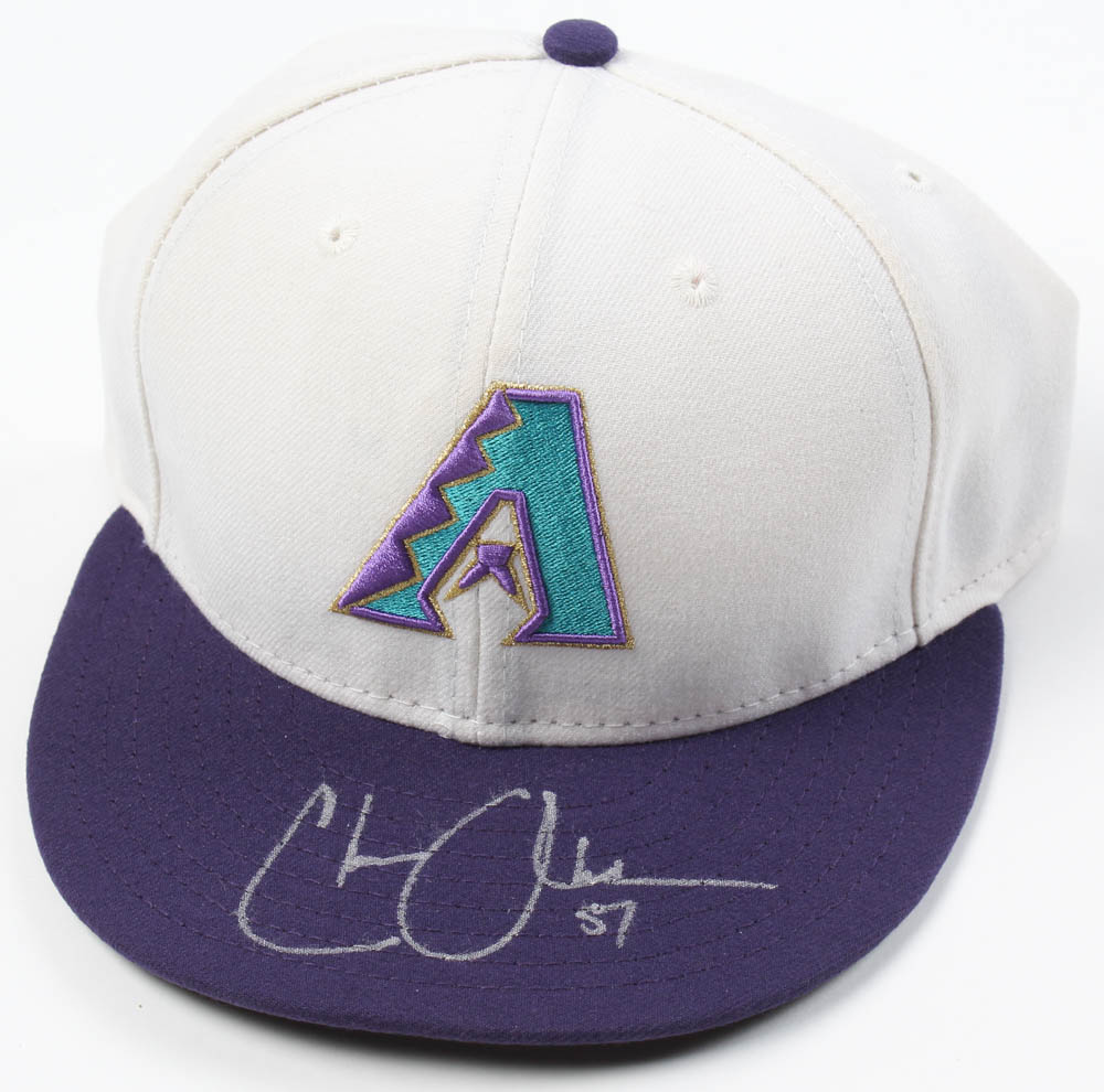 Chase Anderson Signed Game-Used Diamondbacks New Era Cap (MLB) at PristineAuction.com Chase Anderson Signed Game-Used Diamondbacks New Era Cap (MLB) at PristineAuction.com