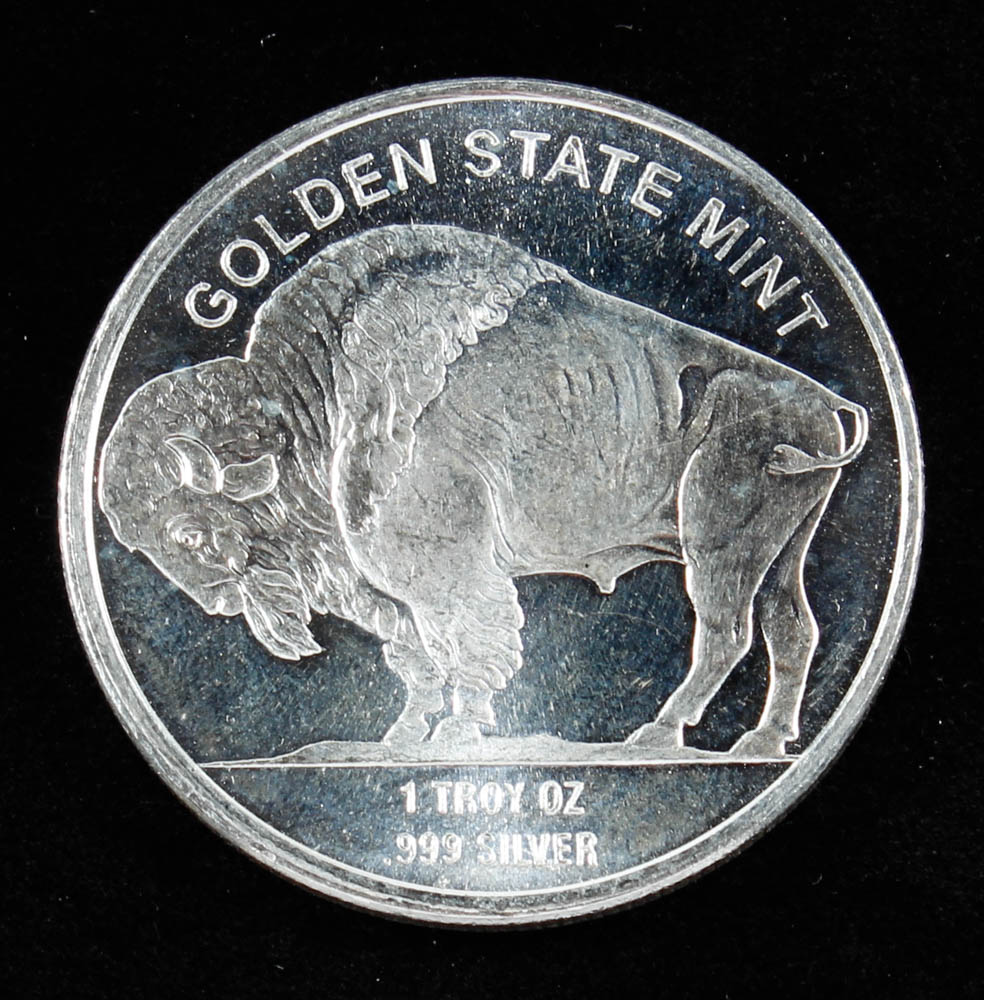 Buffalo / Indian Head .999 One Troy Ounce Fine Silver Bullion Round at PristineAuction.com Buffalo / Indian Head .999 One Troy Ounce Fine Silver Bullion Round at PristineAuction.com
