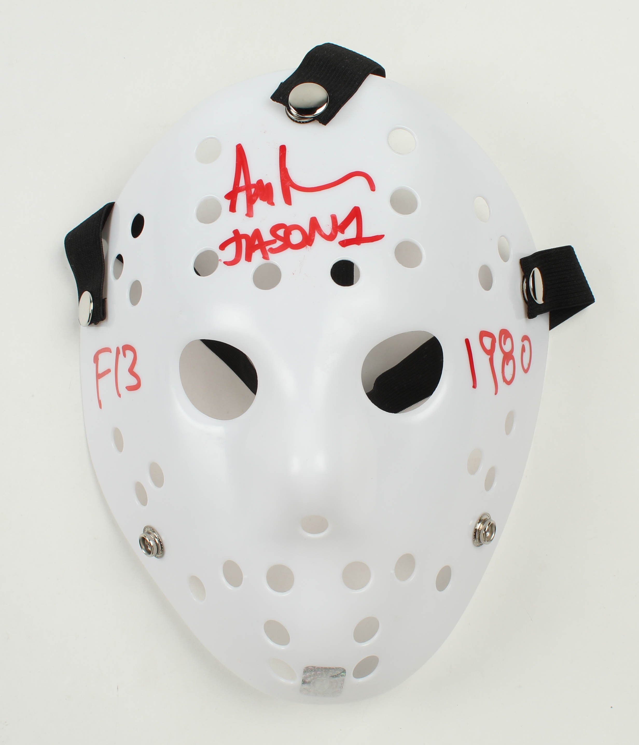 Ari Lehman Signed "Friday the 13th" Mask Inscribed "Jason 1", "F13" & "1980" (Lehman Hologram) at PristineAuction.com Ari Lehman Signed "Friday the 13th" Mask Inscribed "Jason 1", "F13" & "1980" (Lehman Hologram) at PristineAuction.com