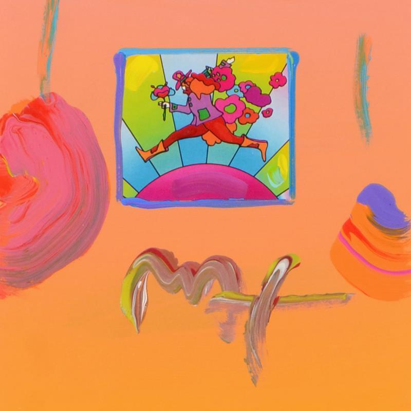 Peter Max Signed "Flower Jumper Over Sunrise" 22x25 Custom Framed One-Of-A-Kind Acrylic Mixed Media at PristineAuction.com Peter Max Signed "Flower Jumper Over Sunrise" 22x25 Custom Framed One-Of-A-Kind Acrylic Mixed Media at PristineAuction.com