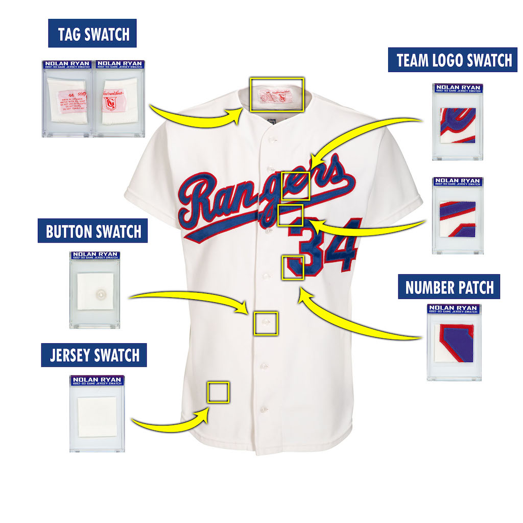 NOLAN RYAN 1992-93 RANGERS GAME JERSEY MYSTERY SWATCH BOX! at PristineAuction.com NOLAN RYAN 1992-93 RANGERS GAME JERSEY MYSTERY SWATCH BOX! at PristineAuction.com