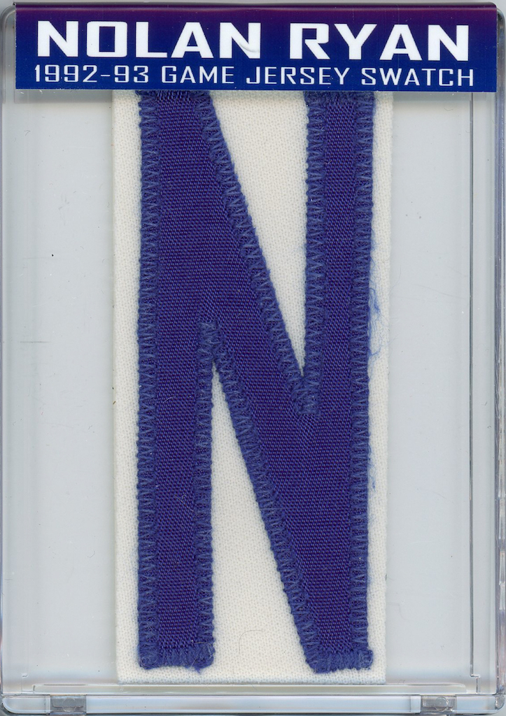 NOLAN RYAN 1992-93 RANGERS GAME JERSEY MYSTERY SWATCH BOX! at PristineAuction.com NOLAN RYAN 1992-93 RANGERS GAME JERSEY MYSTERY SWATCH BOX! at PristineAuction.com