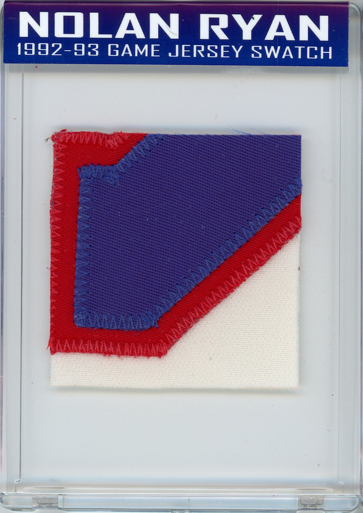 NOLAN RYAN 1992-93 RANGERS GAME JERSEY MYSTERY SWATCH BOX! at PristineAuction.com NOLAN RYAN 1992-93 RANGERS GAME JERSEY MYSTERY SWATCH BOX! at PristineAuction.com