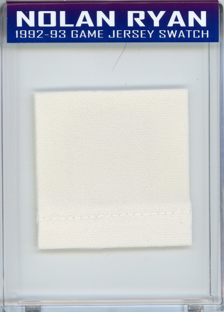 NOLAN RYAN 1992-93 RANGERS GAME JERSEY MYSTERY SWATCH BOX! at PristineAuction.com NOLAN RYAN 1992-93 RANGERS GAME JERSEY MYSTERY SWATCH BOX! at PristineAuction.com