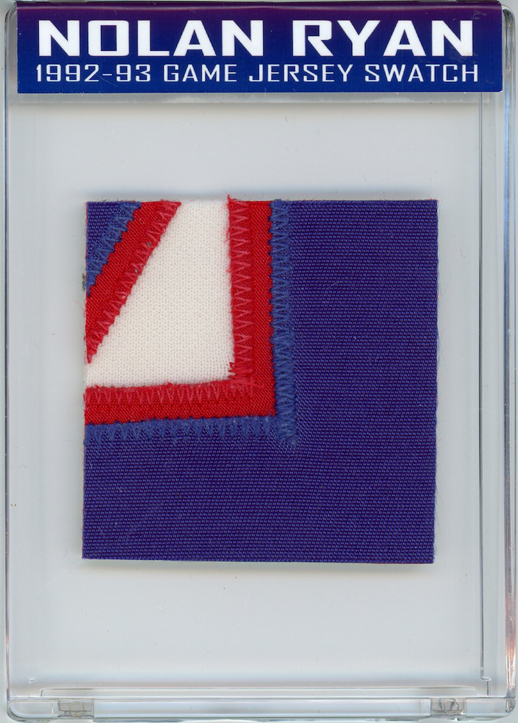 NOLAN RYAN 1992-93 RANGERS GAME JERSEY MYSTERY SWATCH BOX! at PristineAuction.com NOLAN RYAN 1992-93 RANGERS GAME JERSEY MYSTERY SWATCH BOX! at PristineAuction.com