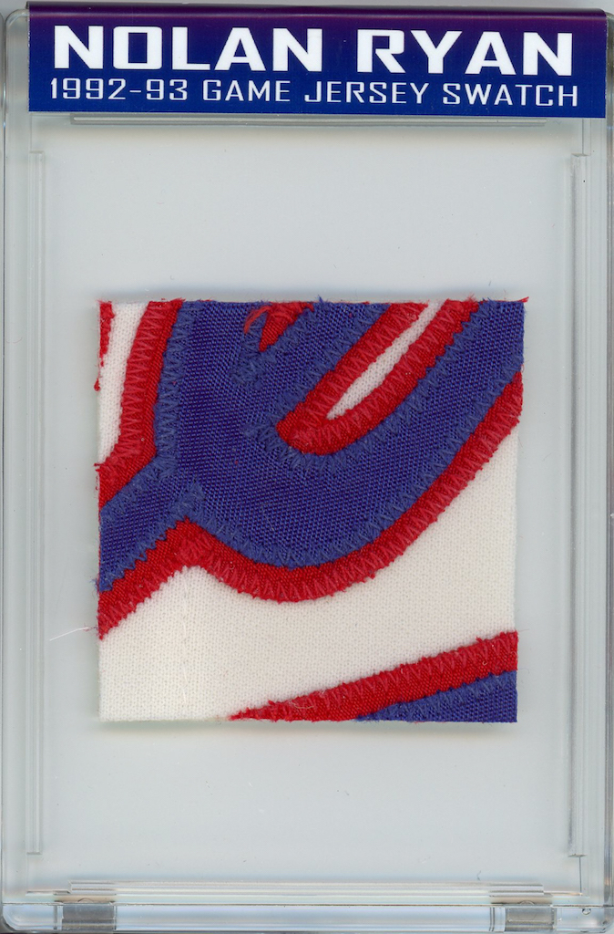 NOLAN RYAN 1992-93 RANGERS GAME JERSEY MYSTERY SWATCH BOX! at PristineAuction.com NOLAN RYAN 1992-93 RANGERS GAME JERSEY MYSTERY SWATCH BOX! at PristineAuction.com