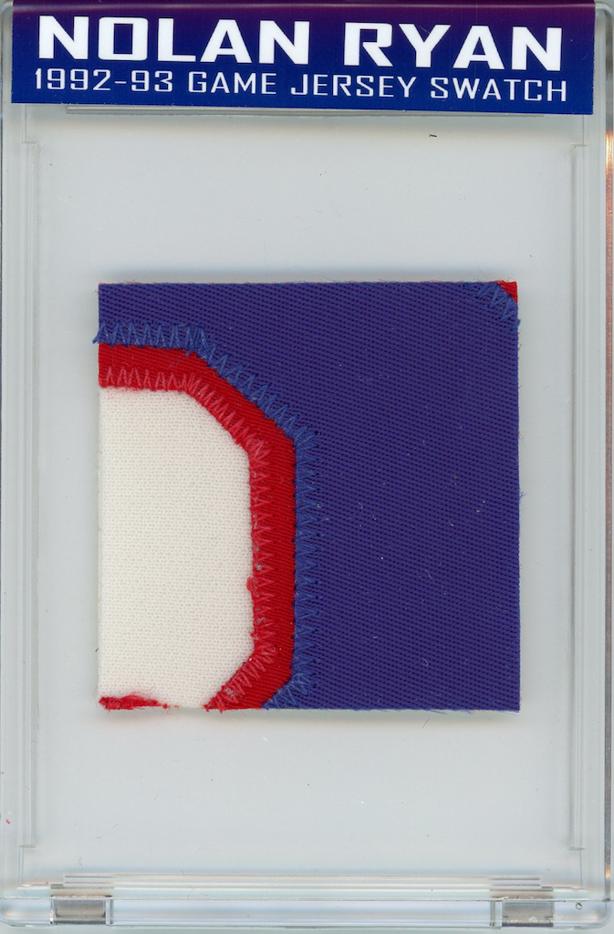 NOLAN RYAN 1992-93 RANGERS GAME JERSEY MYSTERY SWATCH BOX! at PristineAuction.com NOLAN RYAN 1992-93 RANGERS GAME JERSEY MYSTERY SWATCH BOX! at PristineAuction.com