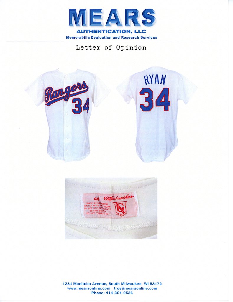 NOLAN RYAN 1992-93 RANGERS GAME JERSEY MYSTERY SWATCH BOX! at PristineAuction.com NOLAN RYAN 1992-93 RANGERS GAME JERSEY MYSTERY SWATCH BOX! at PristineAuction.com