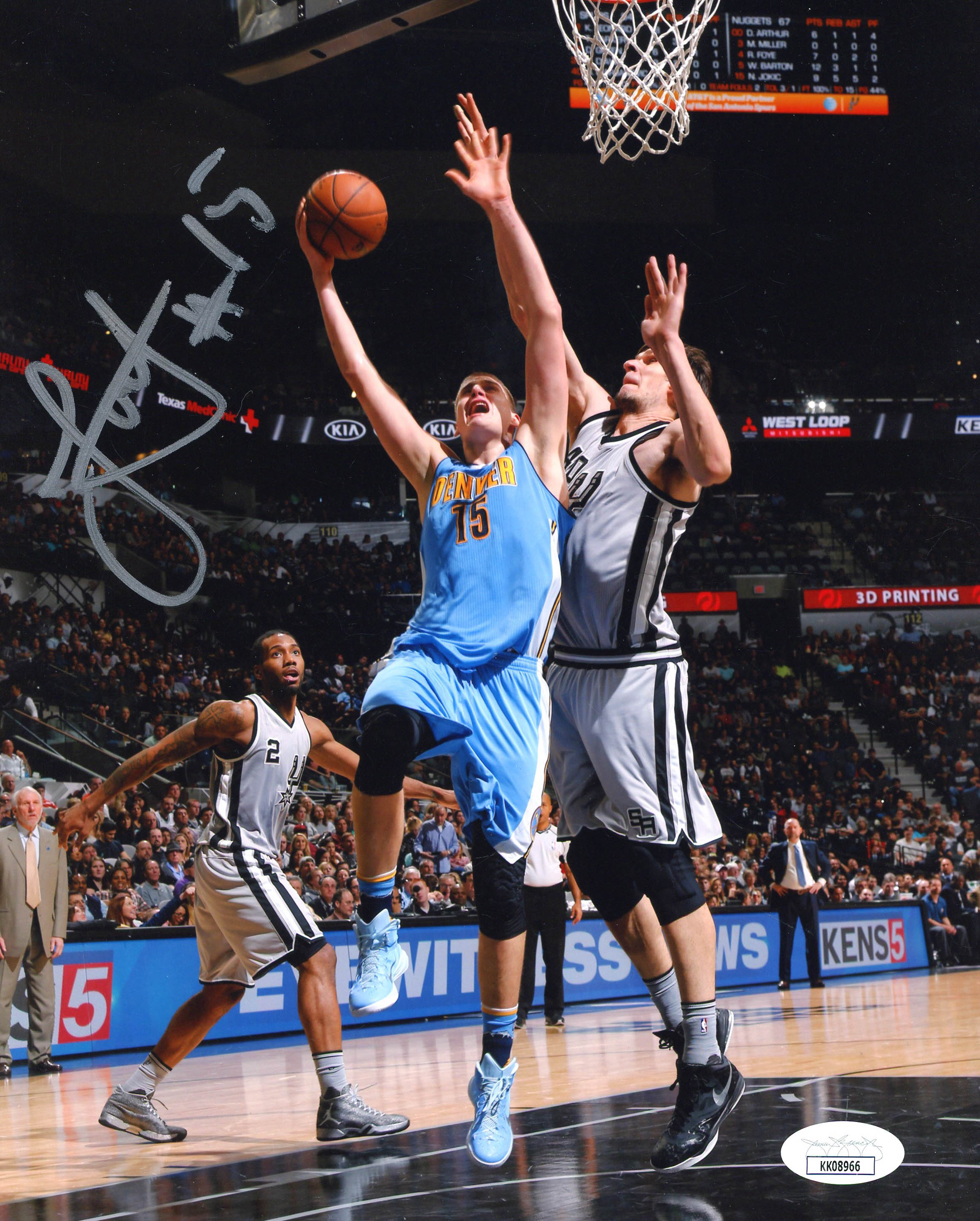 Nikola Jokic Signed Nuggets 8x10 Photo (JSA COA) at PristineAuction.com Nikola Jokic Signed Nuggets 8x10 Photo (JSA COA) at PristineAuction.com
