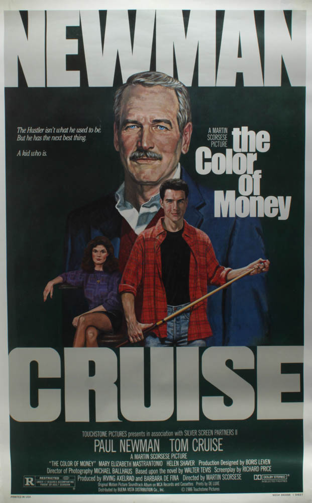 "The Color of Money" 27x40 Original Movie Poster at PristineAuction.com "The Color of Money" 27x40 Original Movie Poster at PristineAuction.com