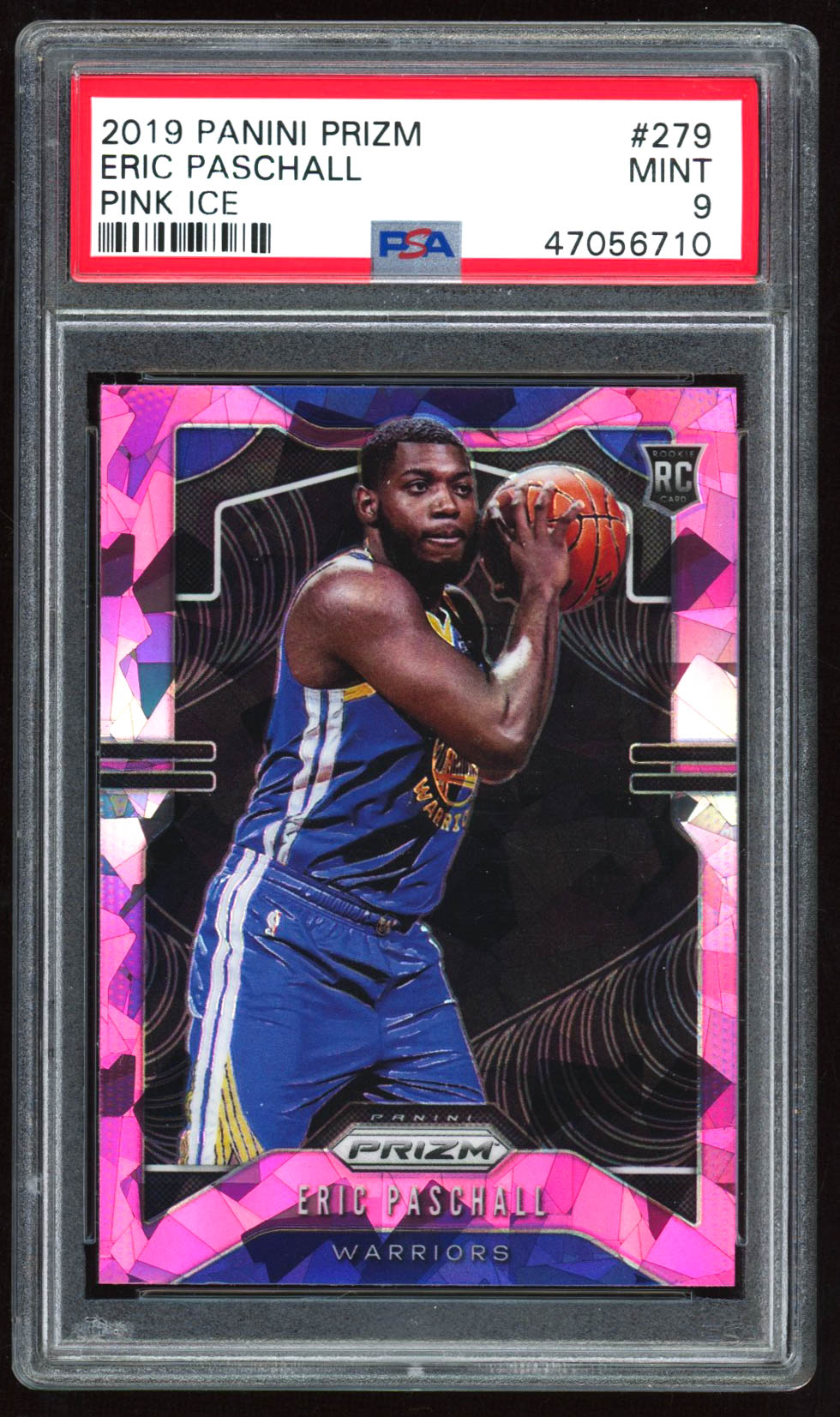 Eric Paschall 2019-20 Panini Prizm Prizms Pink Ice #279 (PSA 9) at PristineAuction.com Eric Paschall 2019-20 Panini Prizm Prizms Pink Ice #279 (PSA 9) at PristineAuction.com
