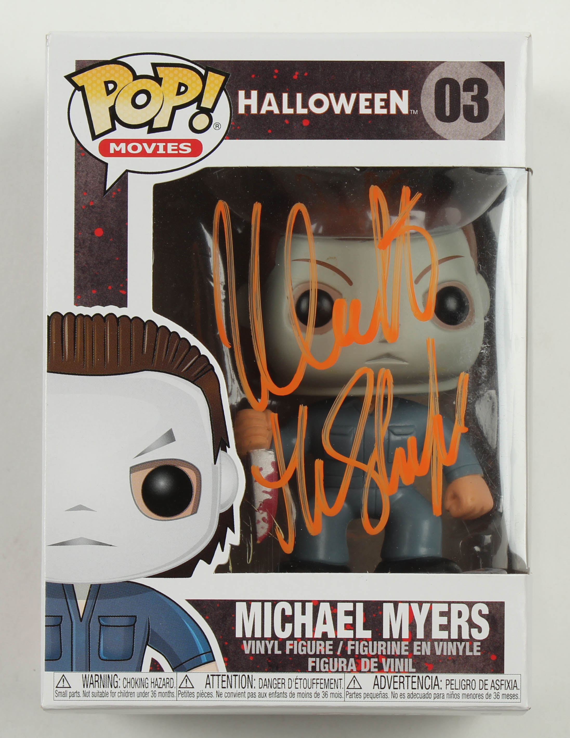Nick Castle Signed "Halloween" #03 Michael Myers Funko Pop! Vinyl Figure Inscribed "The Shape" (Beckett COA) at PristineAuction.com Nick Castle Signed "Halloween" #03 Michael Myers Funko Pop! Vinyl Figure Inscribed "The Shape" (Beckett COA) at PristineAuction.com