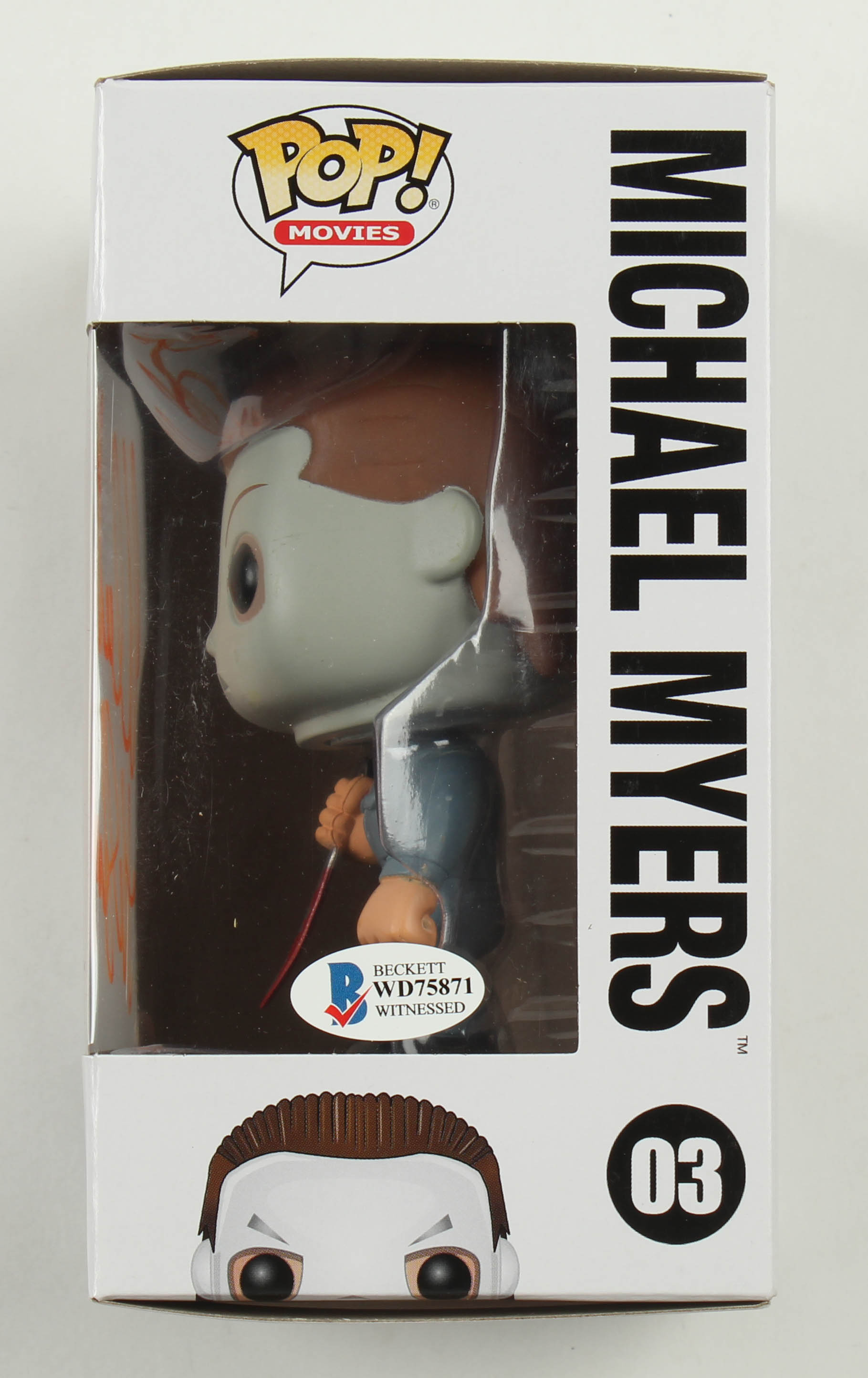 Nick Castle Signed "Halloween" #03 Michael Myers Funko Pop! Vinyl Figure Inscribed "The Shape" (Beckett COA) at PristineAuction.com Nick Castle Signed "Halloween" #03 Michael Myers Funko Pop! Vinyl Figure Inscribed "The Shape" (Beckett COA) at PristineAuction.com