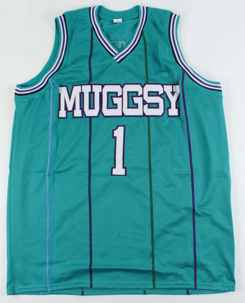 muggsy bogues signed jersey