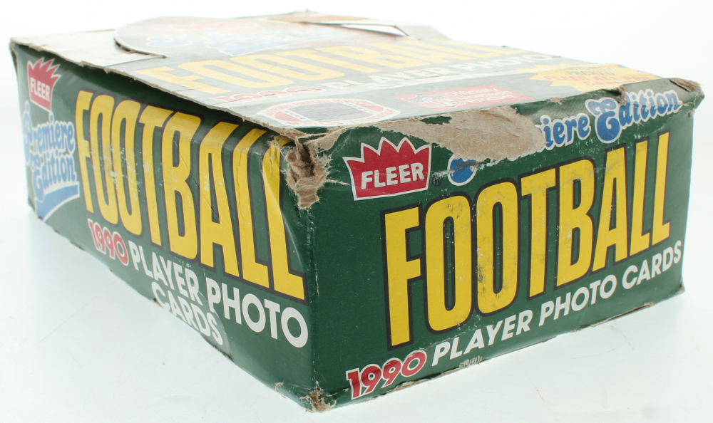 1990 Fleer Football Wax Box of (36) Packs Pristine Auction