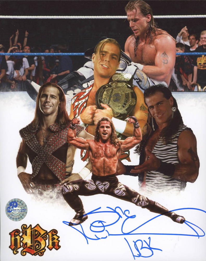 Shawn Michaels Signed WWE 8x10 Photo Inscribed "HBK" (Pro Player