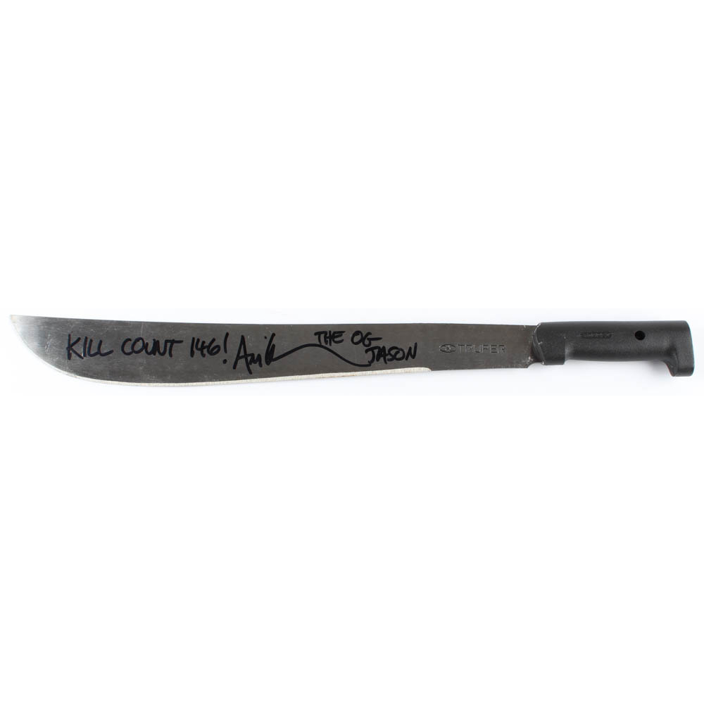 Ari Lehman Signed "Friday the 13th" Genuine 23" Steel Machete Inscribed