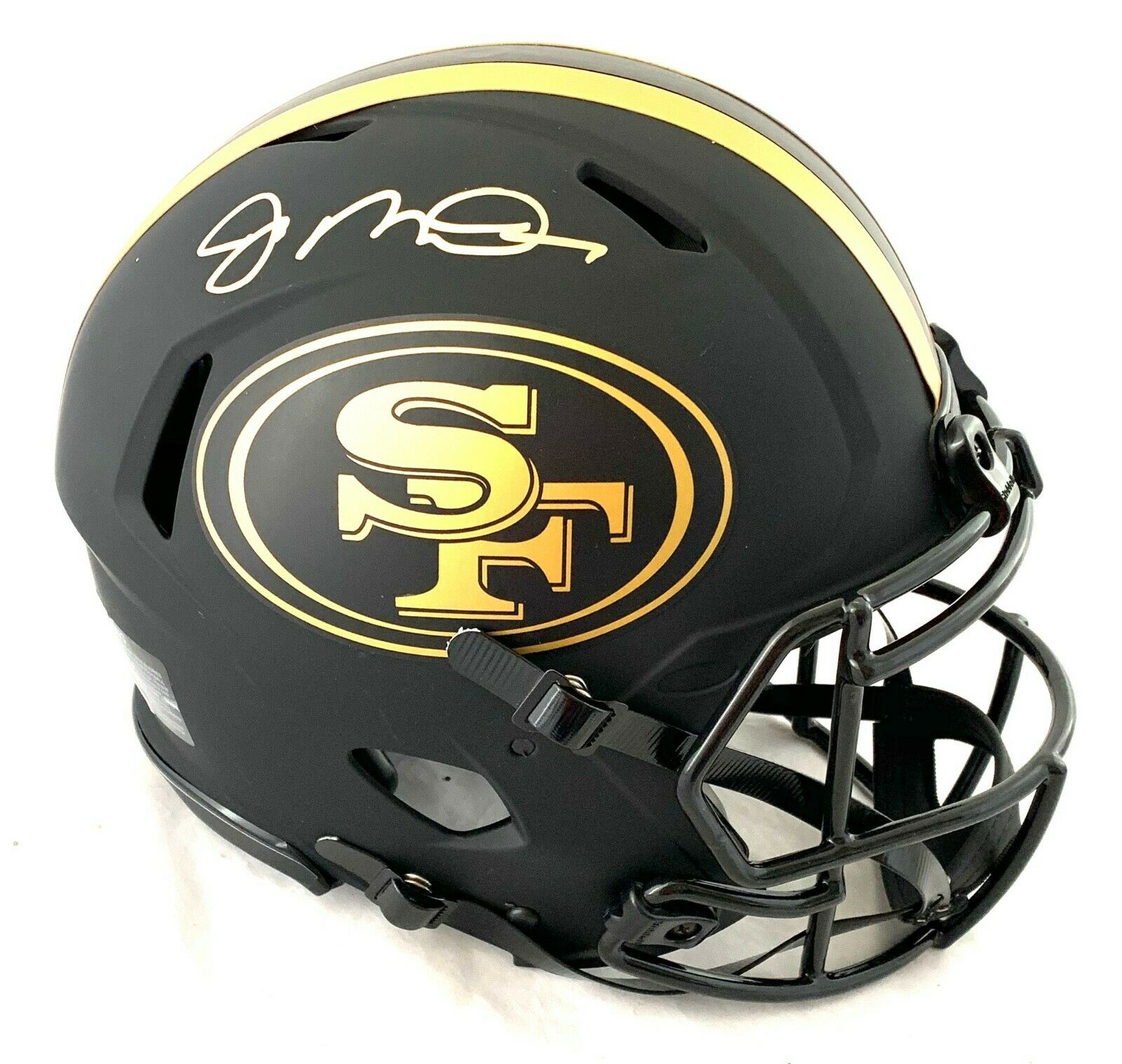 Joe Montana Signed 49ers Full-Size Authentic On-Field Eclipse Alternate Speed Helmet (Beckett COA) at PristineAuction.com Joe Montana Signed 49ers Full-Size Authentic On-Field Eclipse Alternate Speed Helmet (Beckett COA) at PristineAuction.com