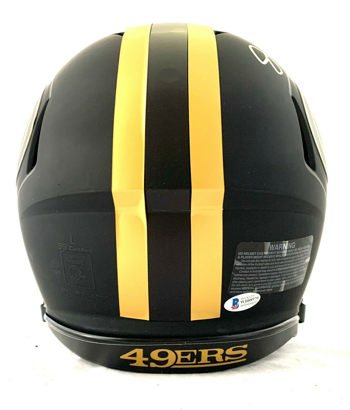 Joe Montana Signed 49ers Full-Size Authentic On-Field Eclipse Alternate Speed Helmet (Beckett COA) at PristineAuction.com Joe Montana Signed 49ers Full-Size Authentic On-Field Eclipse Alternate Speed Helmet (Beckett COA) at PristineAuction.com