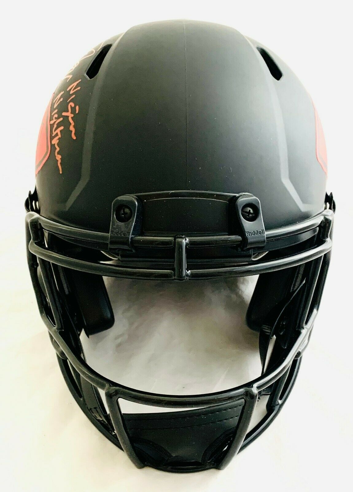 Christian Okoye Signed Chiefs Full-Size Authentic On-Field Eclipse Alternate Speed Helmet Inscribed "Nigerian Nightmare" (JSA COA) at PristineAuction.com Christian Okoye Signed Chiefs Full-Size Authentic On-Field Eclipse Alternate Speed Helmet Inscribed "Nigerian Nightmare" (JSA COA) at PristineAuction.com