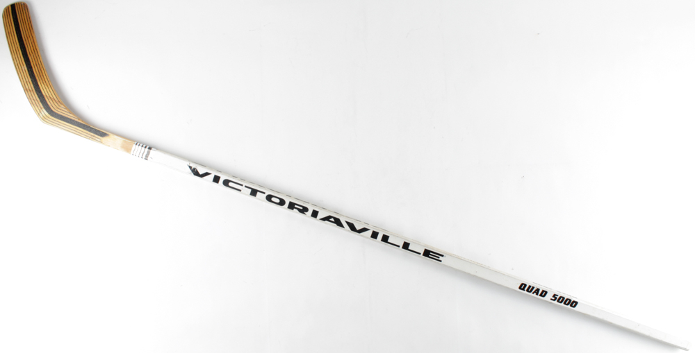 Ulf Samuelsson Signed Game Issued Victoriaville Full Size Hockey Stick 