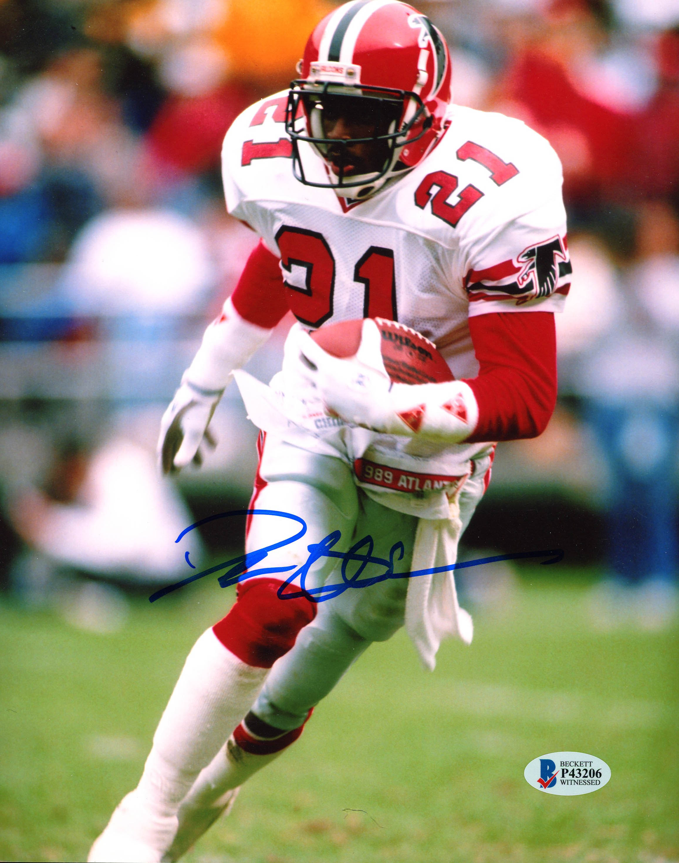 Deion Sanders Signed Falcons 8x10 Photo (Beckett COA) at PristineAuction.com Deion Sanders Signed Falcons 8x10 Photo (Beckett COA) at PristineAuction.com