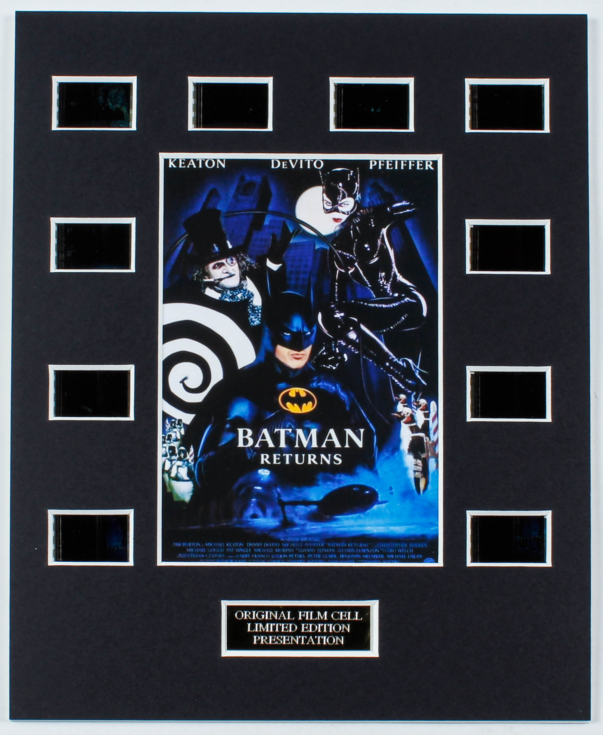 "Batman Returns" LE 8x10 Custom Matted Original Film / Movie Cell Display at PristineAuction.com "Batman Returns" LE 8x10 Custom Matted Original Film / Movie Cell Display at PristineAuction.com