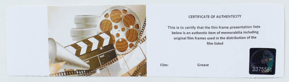 "Grease" LE 8x10 Custom Matted Original Film / Movie Cell Display at PristineAuction.com "Grease" LE 8x10 Custom Matted Original Film / Movie Cell Display at PristineAuction.com