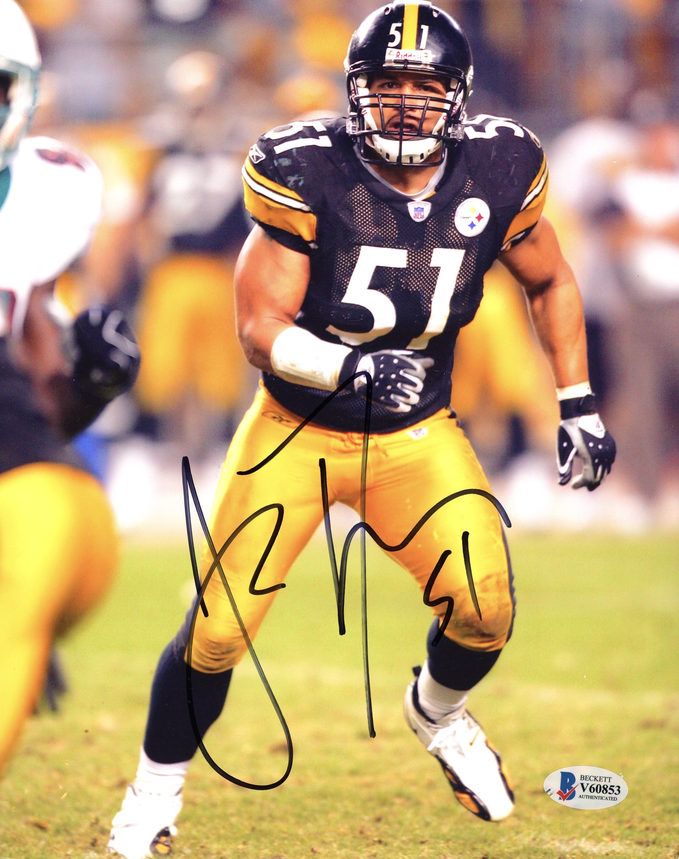 James Farrior Signed Steelers 8x10 Photo (Beckett COA) at PristineAuction.com James Farrior Signed Steelers 8x10 Photo (Beckett COA) at PristineAuction.com