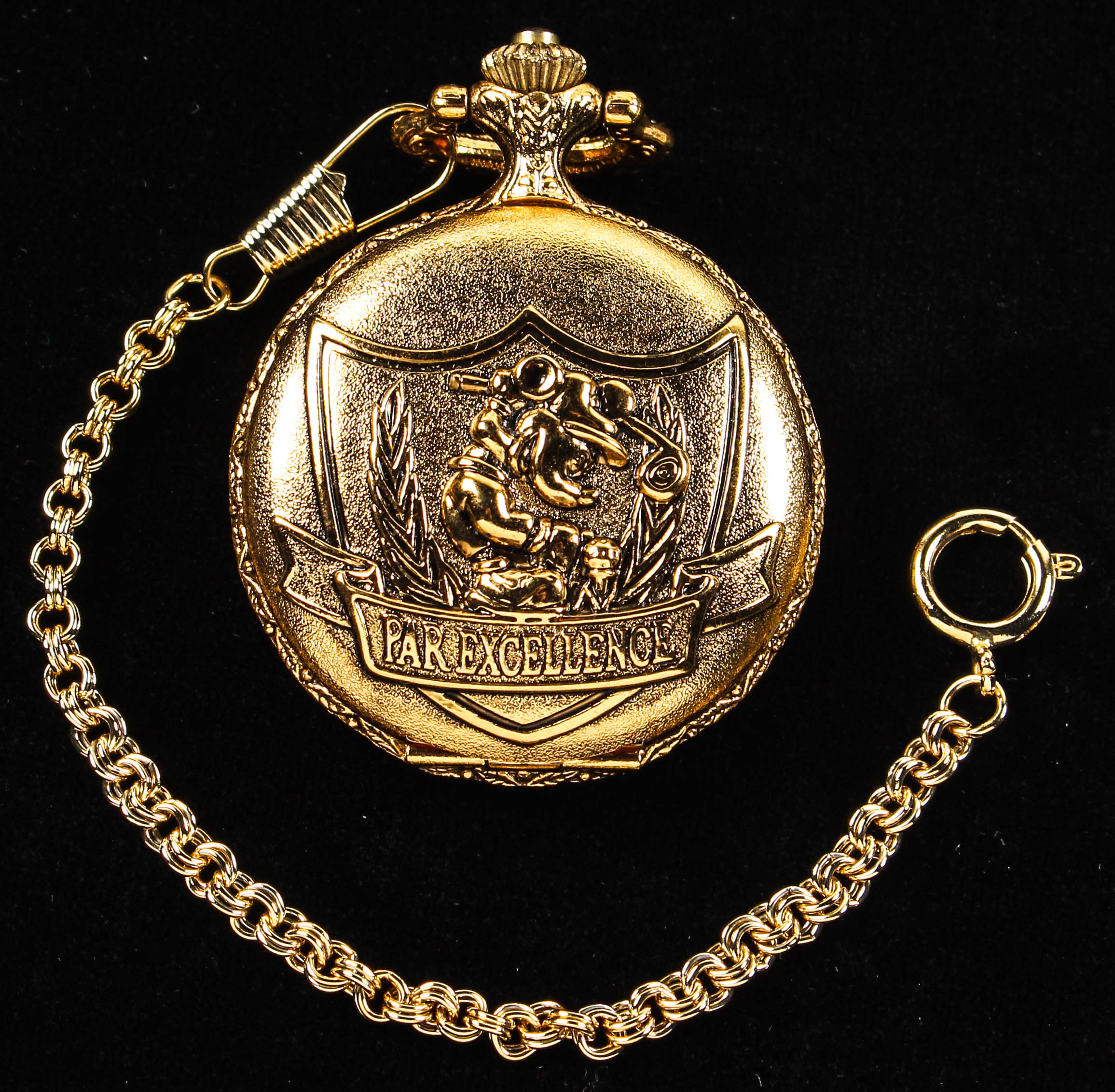 Mickey Mouse Box Set with (1) Golf Ball & (1) Pocket Watch at PristineAuction.com Mickey Mouse Box Set with (1) Golf Ball & (1) Pocket Watch at PristineAuction.com