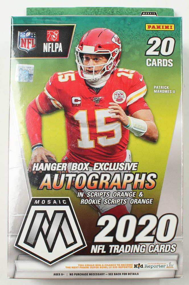 2020 Panini Mosaic Football Hanger Box with (20) Cards at PristineAuction.com 2020 Panini Mosaic Football Hanger Box with (20) Cards at PristineAuction.com