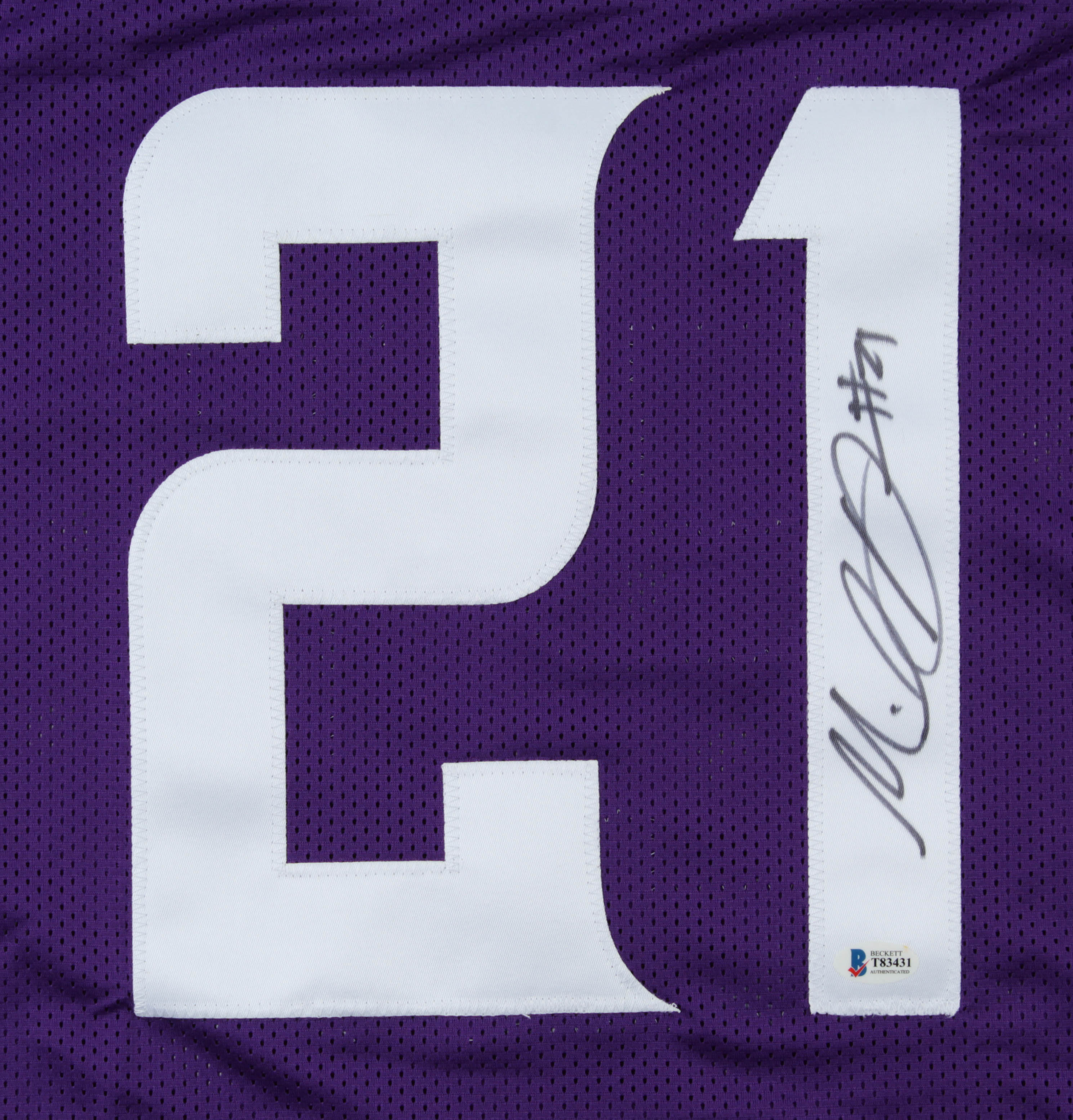 Mike Hughes Signed Jersey (Beckett) at PristineAuction.com Mike Hughes Signed Jersey (Beckett) at PristineAuction.com