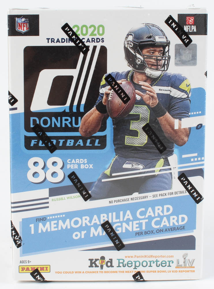 2020 Panini Donruss Football Blaster Box (Blue) with (11) Packs at PristineAuction.com 2020 Panini Donruss Football Blaster Box (Blue) with (11) Packs at PristineAuction.com