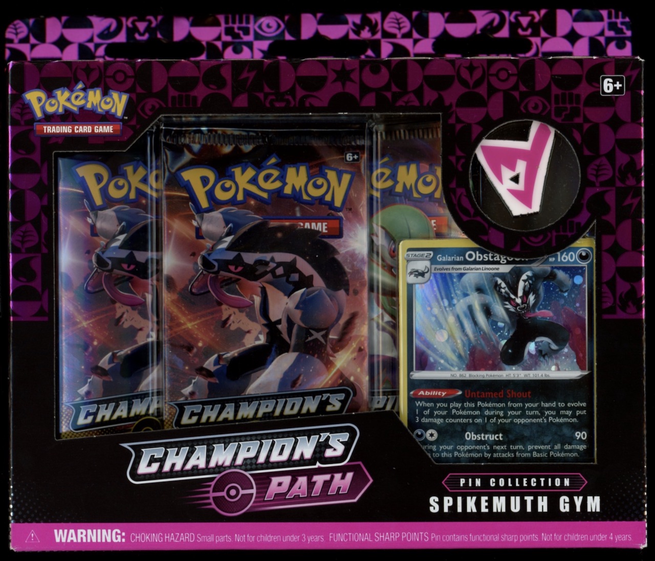 Pokemon TCG: Champion's Path Spikemuth Gym Pin Collection at PristineAuction.com Pokemon TCG: Champion's Path Spikemuth Gym Pin Collection at PristineAuction.com