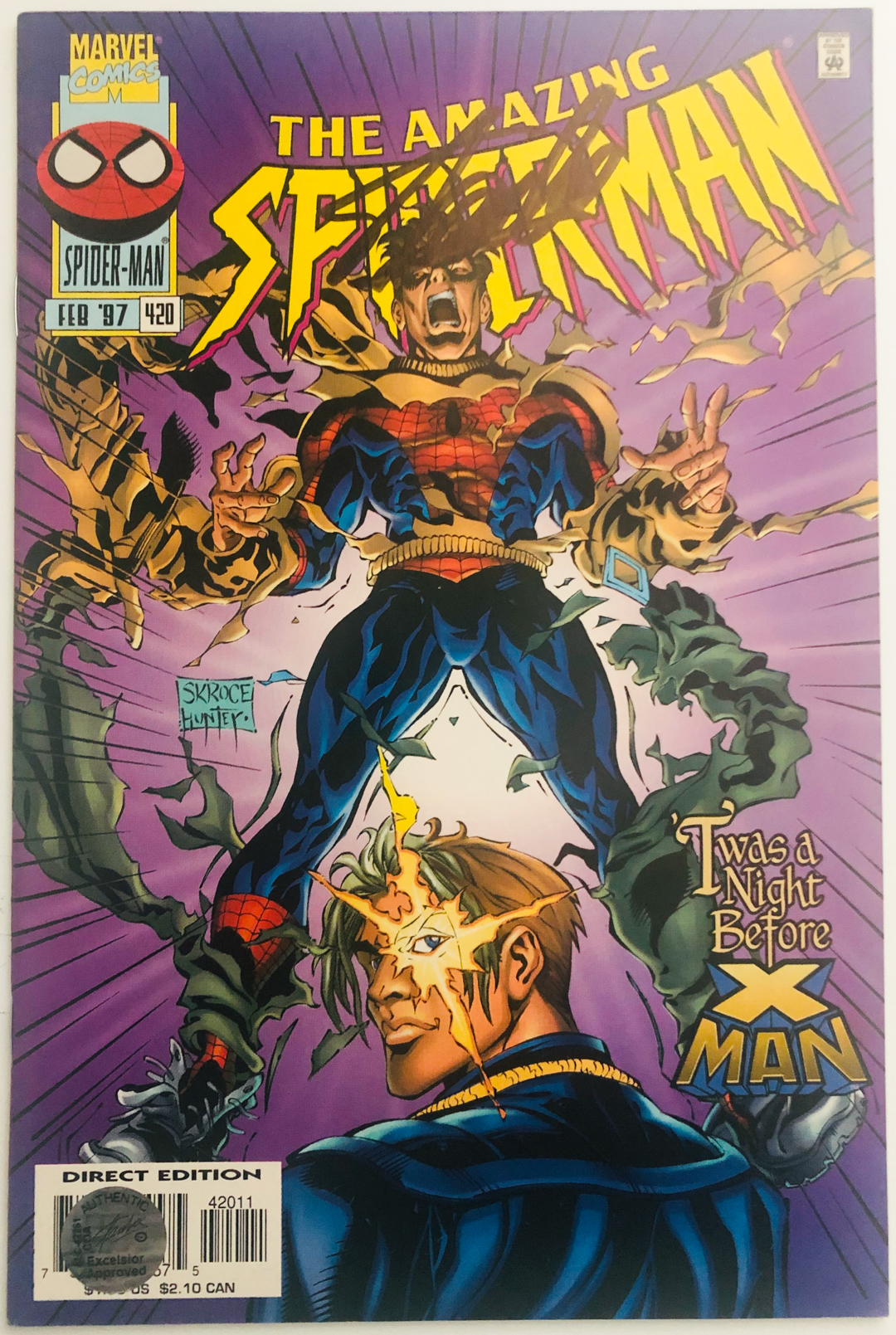 Stan Lee Signed 1997 "The Amazing Spider-Man" Issue #420 Marvel Comic Book (Lee COA) at PristineAuction.com Stan Lee Signed 1997 "The Amazing Spider-Man" Issue #420 Marvel Comic Book (Lee COA) at PristineAuction.com