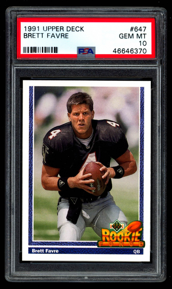Brett Favre 1991 Upper Deck 647 RC PSA 10 Pristine Auction